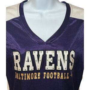 Womens Baltimore Ravens Football Jersey Team Apparel Lace Up Purple Sz Medium